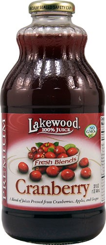 Lakewood 100% Juice Fresh Blends Cranberry - 32 Fl Oz Pack of 2