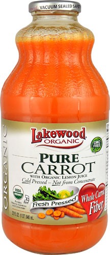 Lakewood Cold Pressed Juice Pure Carrot with Organic Lemon Juice - 32 Fl Oz