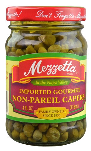 Mezzetta Imported Gourmet Non-Pareil Capers - 4 Fl Oz Pack of 6