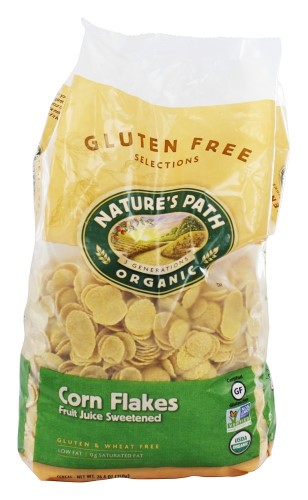 Nature's Path Organic - Cereal Corn Flakes Fruit Juice Sweetened Resealable Eco Pac - 26.5 Oz(pack of 6)