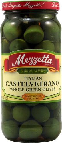 Mezzetta Italian Castelvetrano Whole Green Olives - 10 Oz Pack of 12
