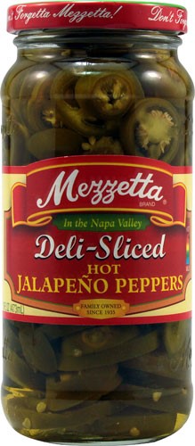 Mezzetta Deli-Sliced Hot Jalapeno Peppers - 16 Oz Pack of 4