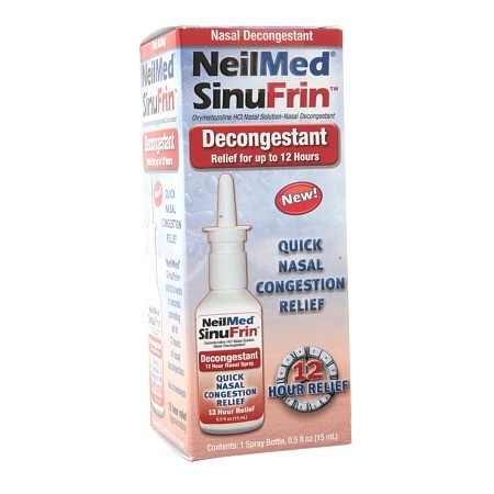 NeilMed SinuFrin Decongestant Spray 0.5 Fl Oz(pack of 12)