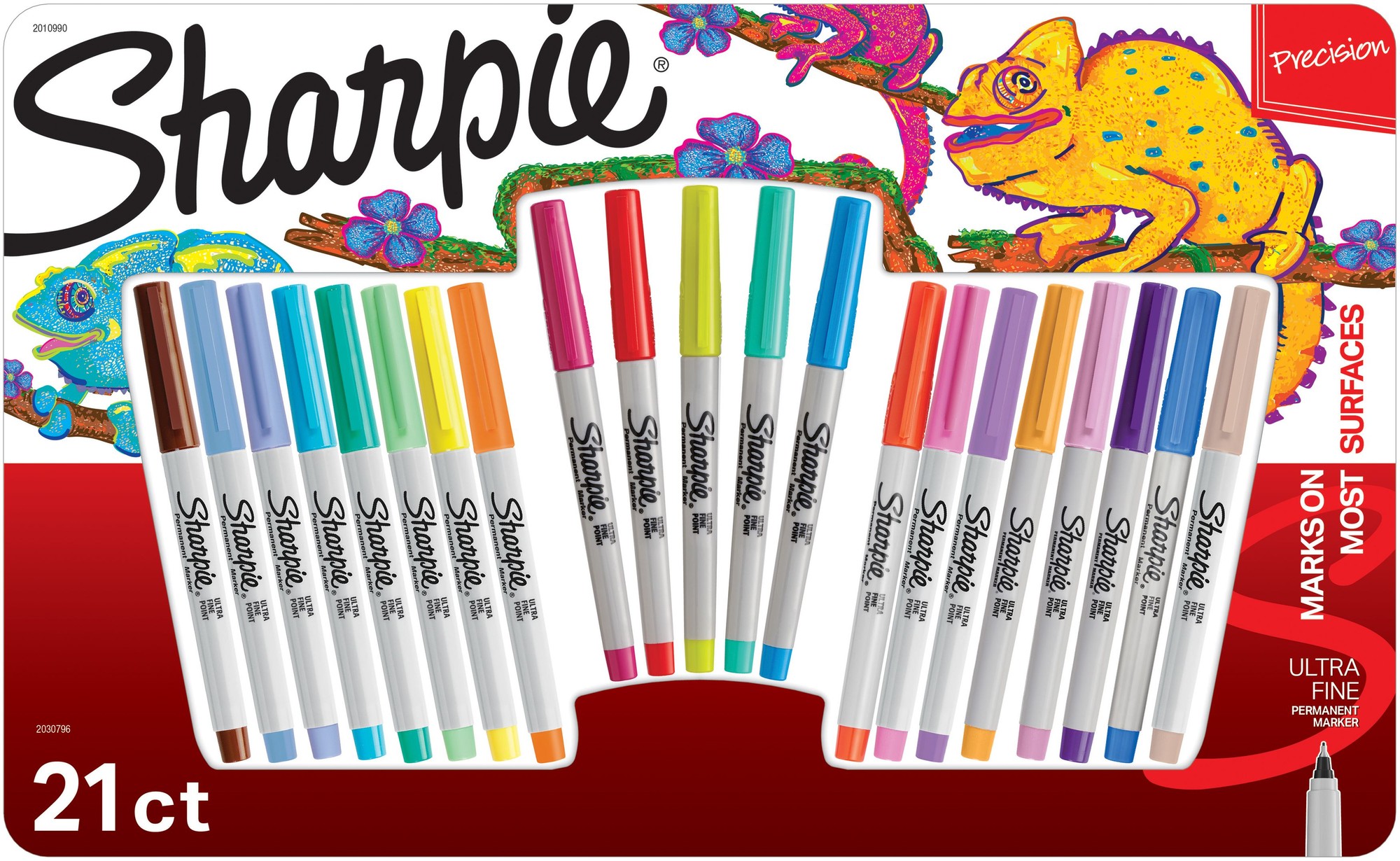 Sharpie Ultra Fine Point Permanent Marker Promo Pack 21/Pkg-Assorted Colors  17 Standard/4 Neon