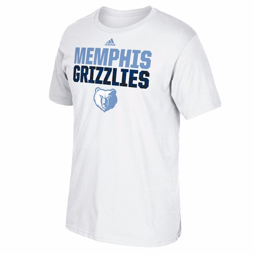 Memphis Grizzlies NBA Adidas White Immortal Team Graphic Short Sleeve T-Shirt for Men (L)