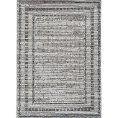 Gray Area Rug - Gracie Oaks TERRACE 6755 Cotton/Wool in Gray, Size 31.0 W X 5.0 D in | Wayfair C59F84B6576742A58927C3ADA964C6B8