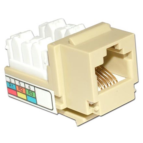 Skywalker Signature Series Keystone RJ-11 Phone Jack Insert, Ivory