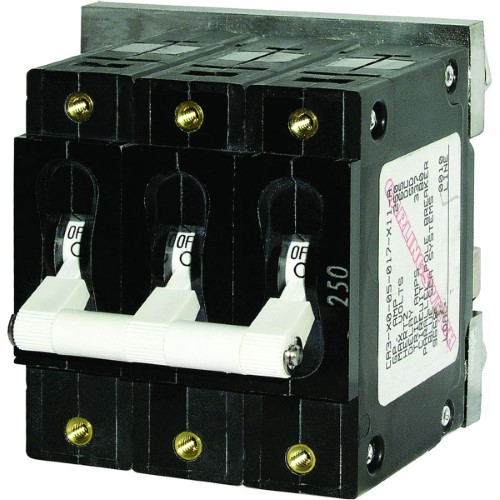 Blue Sea C-Series Triple Pole Circuit Breaker (50 Amp)