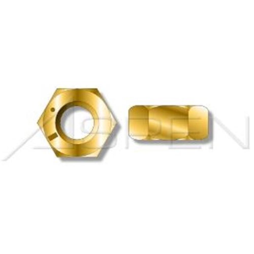 Aspen Fasteners 0.5-20 in. UNF Fine Threaded Hex Finished Nuts, Grade 8 Steel - Yellow Zinc - 5400 Piece - Imported