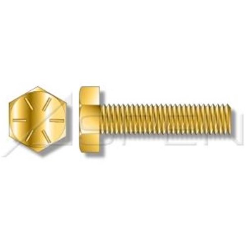 Aspen Fasteners AMBO042-1213X512-000600 0.5 in-13 X 5.5 in. Full Threaded Tap Bolts, Grade 8 Steel - Yellow Zinc - 600 Piece