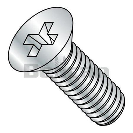 Shorpioen M620D965 M6-1.0 X 20 DIN 965 Metric Phillips Flat Machine Screw - Zinc - Box of 1000