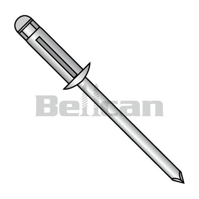 Shorpioen ADATSB-0516 0.15 X 0.039-0.118 Trebol Dome Head Rivet - Aluminum - Box of 3000