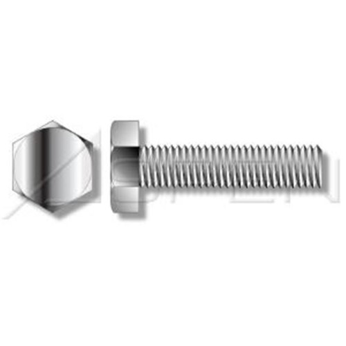 Aspen Fasteners ASF059-1213X312-00100 0.5 in-13 X 3.5 in. Fullly Threaded Hex Head Tap Bolts, 304 18-8 Stainless Steel - 100 Piece