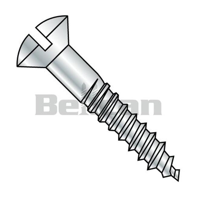 Shorpioen 0508DSO 5 X 0.5 Slotted Oval Fully Body Wood Screw - Zinc - Box of 10000