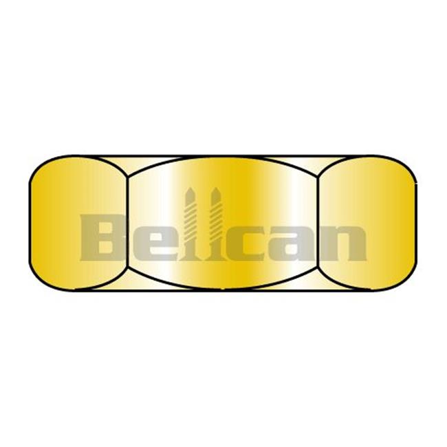 Shorpioen 50NJY 0.5-13 Hex Jam Nut, Yellow - Zinc - Box of 1200