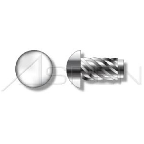Aspen Fasteners No.14 X 0.5 in. U-Drive Screws, Round Head - AISI 304 18-8 Stainless Steel - 9000 Piece