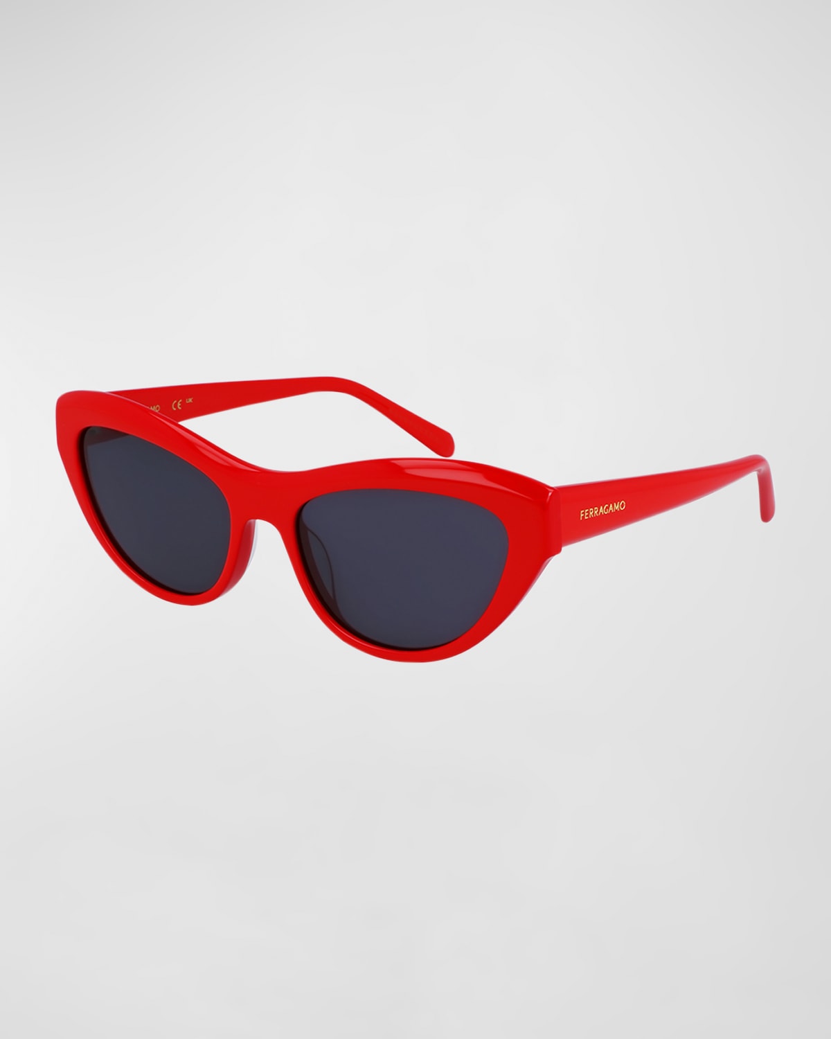 Ferragamo Women's Cat Eye Sunglasses SF1103S 600 Red 55mm
