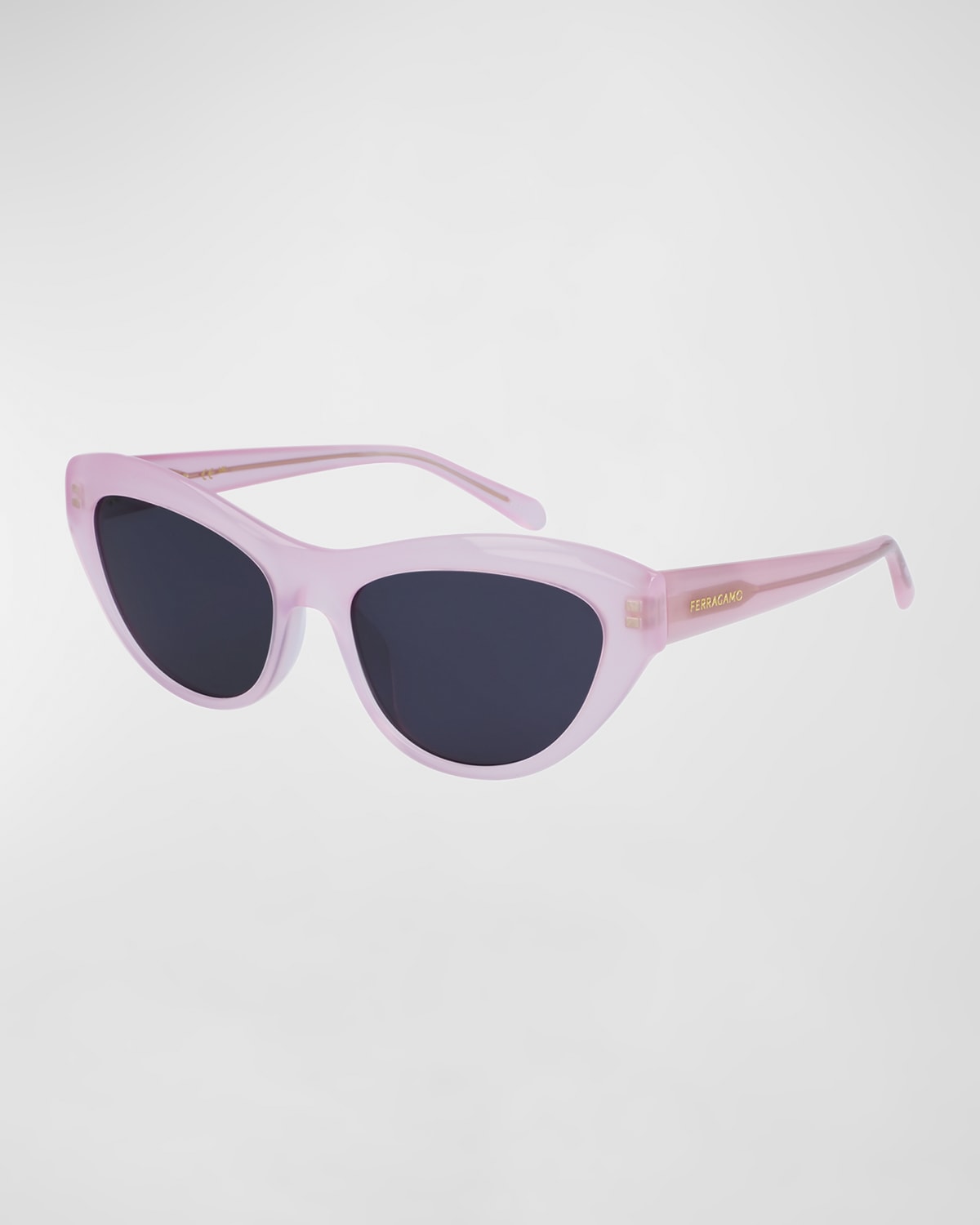 Ferragamo Women's Cat Eye Sunglasses SF1103S 663 Opaline Pink 55mm