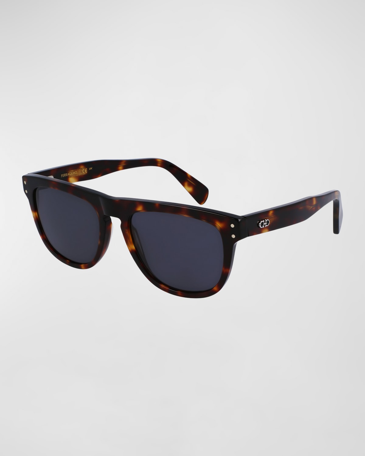 Ferragamo Brown Acetate Sunglasses