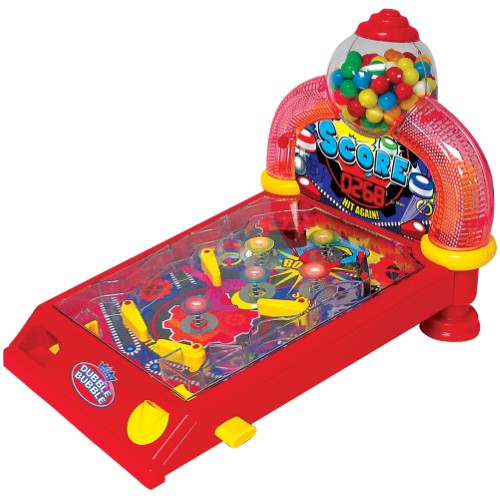 Dubble Bubble Pinball Gumball Machine Game W/ Electronic Lights and Sounds