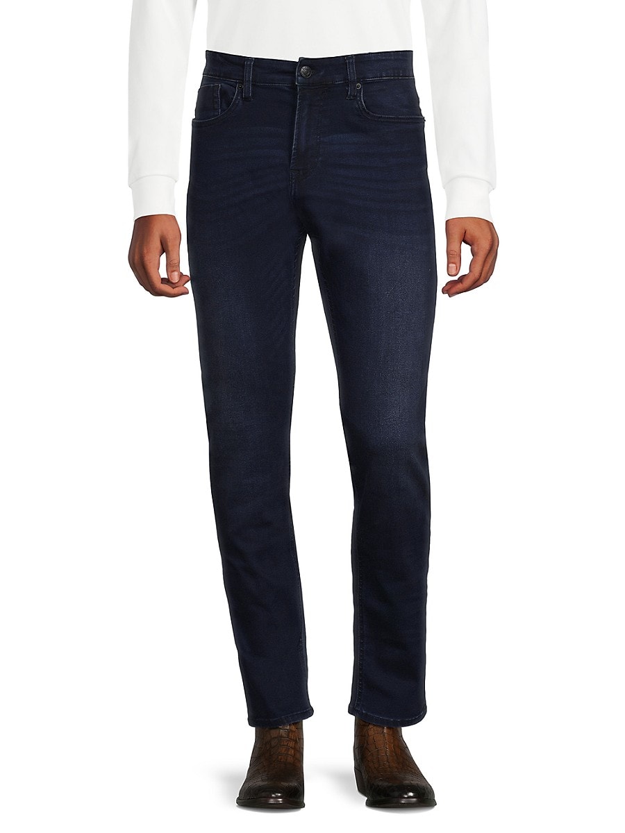 BUFFALO David Bitton Men's Ash X Slim Mid Rise Jeans - Dark Blue - Size 33 32