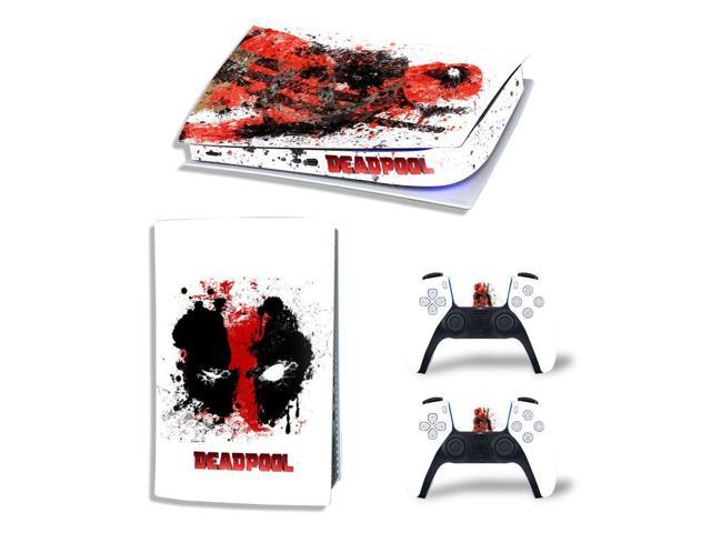 Deadpool PS5 Digital Edition Skin Sticker Decal for PS5Console and 2 Controllers PS5 Skin Sticker Vinyl(TN-PS5Digital-4807)