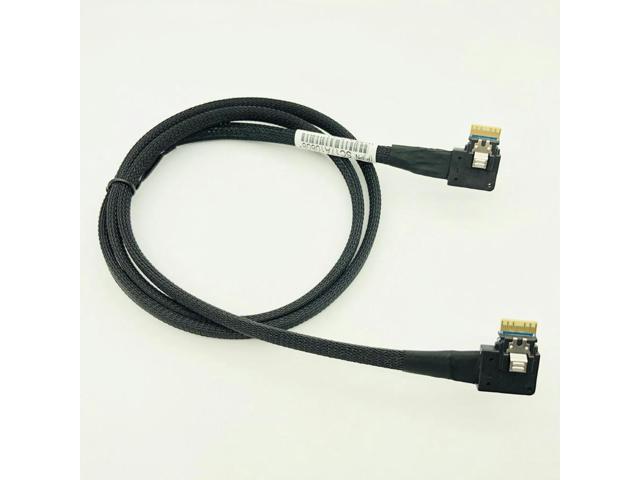 SAS Cable 24Gb SAS4.0 Slim Backplane Cable SAS38p to SAS38p SFF-8654 to SFF-8654 for Server RAID Hard Disk Transmission Cable 1M