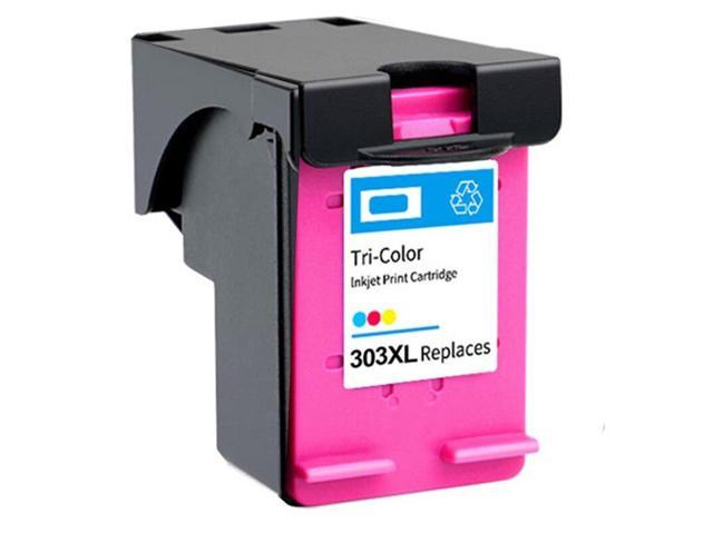 303XL Black, Tri-Color Ink Cartridges Works with for H-pfor Photo 6220 6222 6230 6232 6252 6255 6234 7130 7134 7830(Multi-Color)
