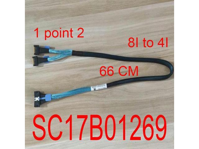 OIAGLH for Workstation Power Supply Cable SC17B01269 SAS 4.0 LP SFF-8654 8I to 4I NVME PCIE Cable Thick Board