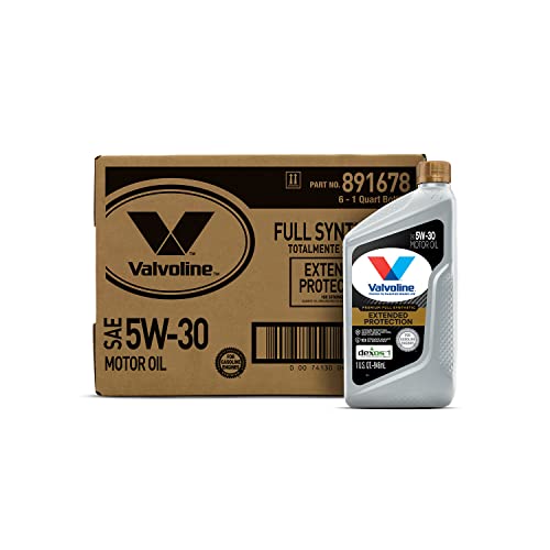 Valvoline Extended Protection Full Synthetic Motor Oil SAE 5W-30 1 QT, Case of 6