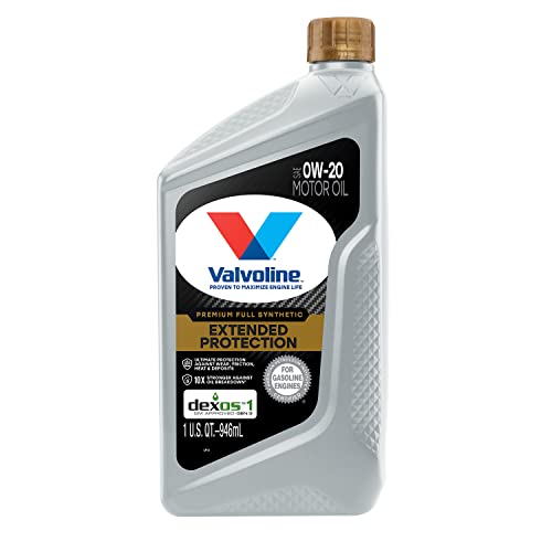 Valvoline Extended Protection Full Synthetic Motor Oil SAE 0W-20 1 QT, Case of 6 thumbnail