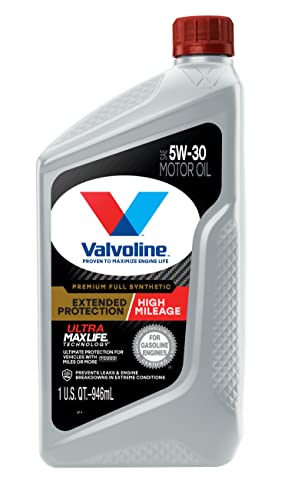 Valvoline Extended Protection High Mileage with Ultra MaxLife Technology 5W-30 Full Synthetic Motor Oil 1 QT, Case of 6 thumbnail