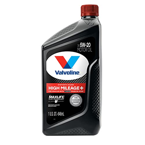 Valvoline High Mileage 150K with Maxlife Plus Technology Motor Oil SAE 5W-20 1 QT, Case of 6 thumbnail