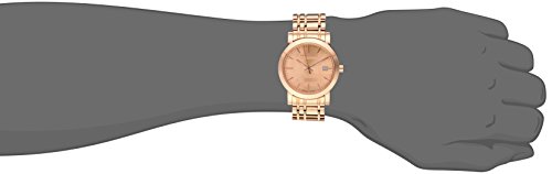 Burberry Mens Rose Gold Tone Signature Plaid Dial Watch thumbnail