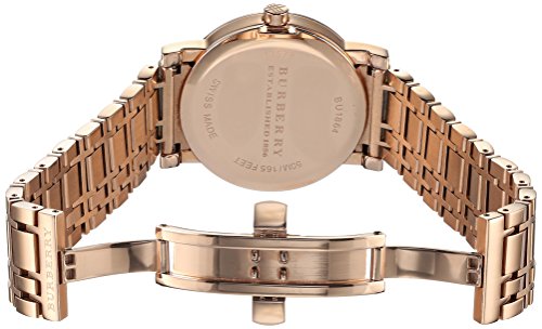 Burberry Mens Rose Gold Tone Signature Plaid Dial Watch thumbnail