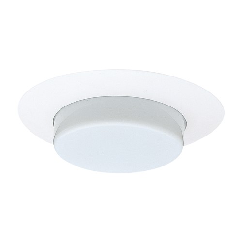 Nicor Lighting 17579 6 in. Light Fixture Round Downlight Trim - White