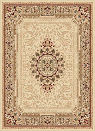 Potenza Brunelda Area Rug 4722 IVORY Traditional Beige Scrolls Border 2' X 3' Rectangle