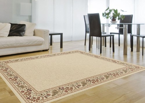 Potenza Brunelda Area Rug 4742 Ivory Flower Border 7' 10' X 10' 3' Rectangle