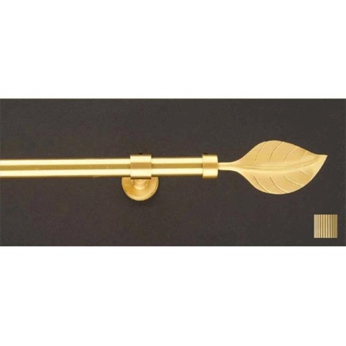 WinarT USA 8.1021.30.05.120 Liber 1021 Curtain Rod Set - 1.25 in. - Antique Brass - 48 in.