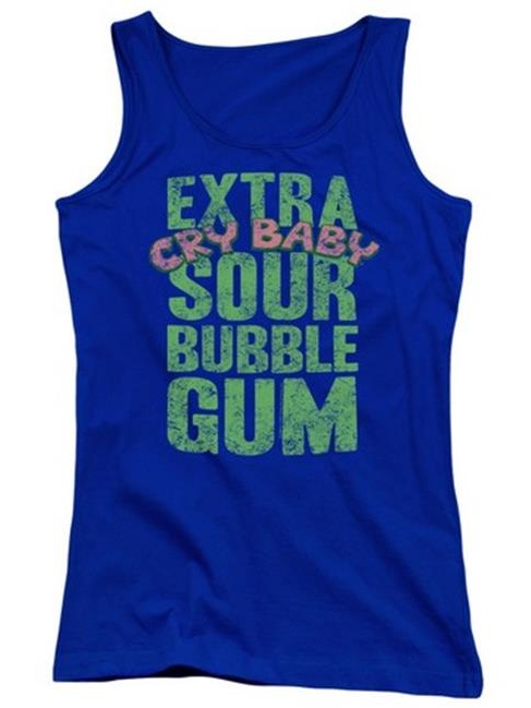 Trevco Dubble Bubble-Extra Sour - Juniors Tank Top - Royal, Medium