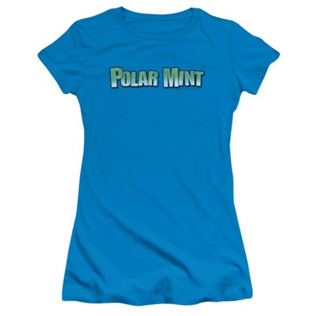 Trevco Dubble Bubble-Polar Mint - Short Sleeve Junior Sheer Tee - Turquoise  Large