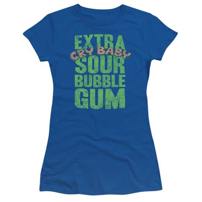 Trevco Dubble Bubble-Extra Sour - Short Sleeve Junior Sheer Tee - Royal, 2X