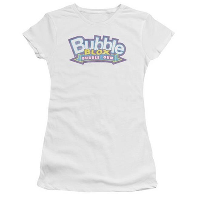 Trevco Dubble Bubble-Bubble Blox - Short Sleeve Junior Sheer Tee - White & 2X