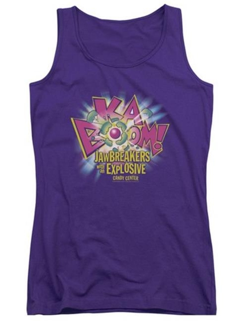 Trevco Dubble Bubble-Ka Boom - Juniors Tank Top - Purple, Small