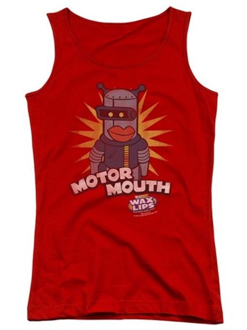 Trevco Dubble Bubble-Motor Mouth - Juniors Tank Top - Red, 2X