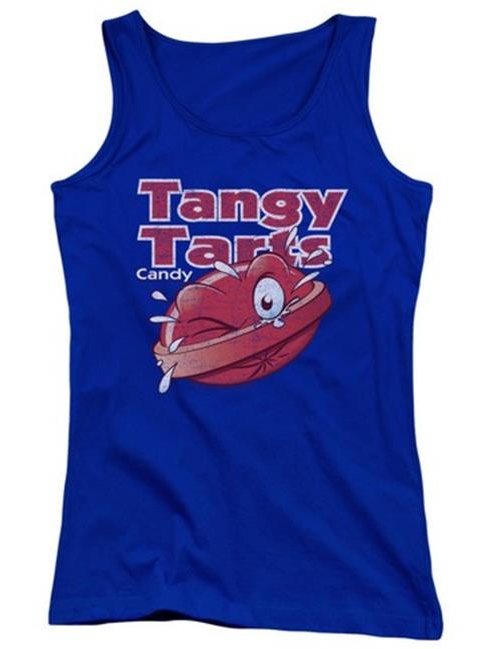 Trevco Dubble Bubble-Tangy Tarts - Juniors Tank Top - Royal, Large
