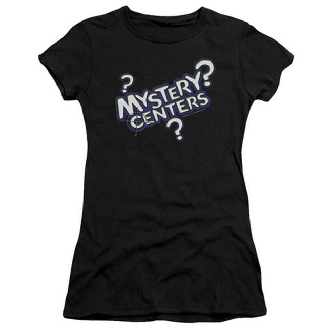 Trevco Dubble Bubble-Mystery Centers - Short Sleeve Junior Sheer Tee - Black  Large