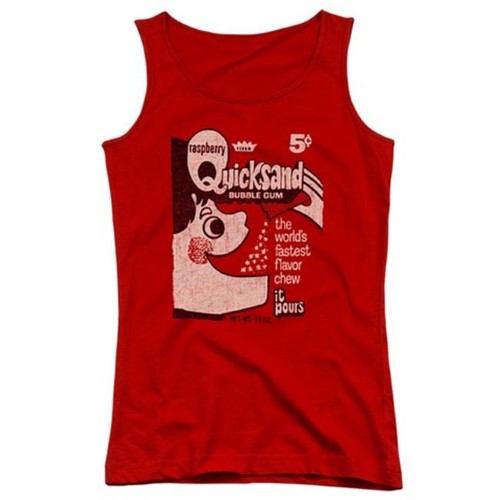 Trevco Dubble Bubble-Quicksand - Juniors Tank Top - Red, Small