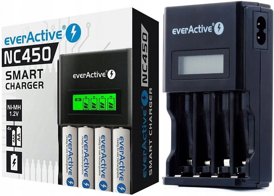 EverActive NC-450 Black Edition - Charger - Micro (AAA) (NC450B)