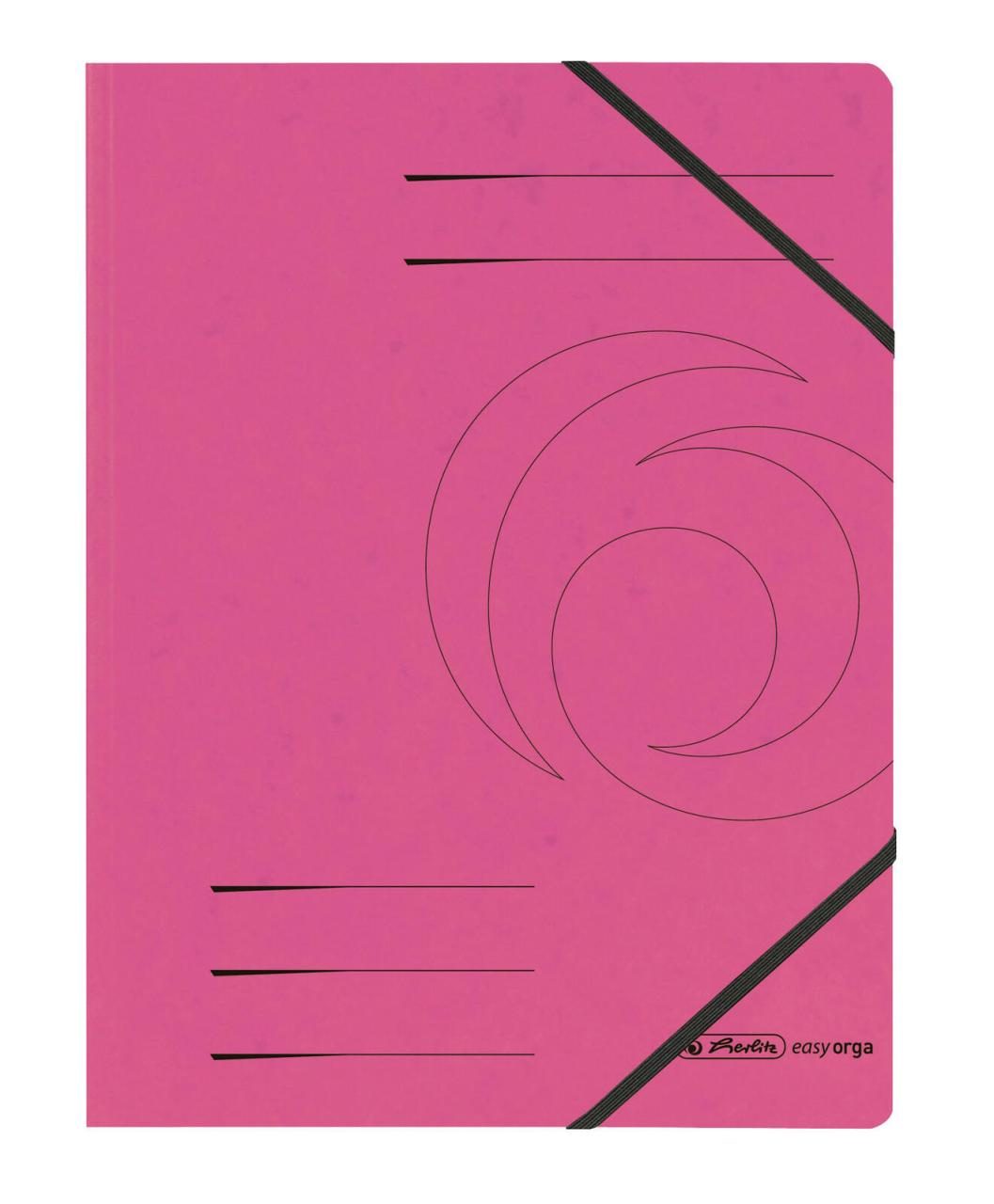 Herlitz Eckspanner Easy Orga DIN A4 Pink